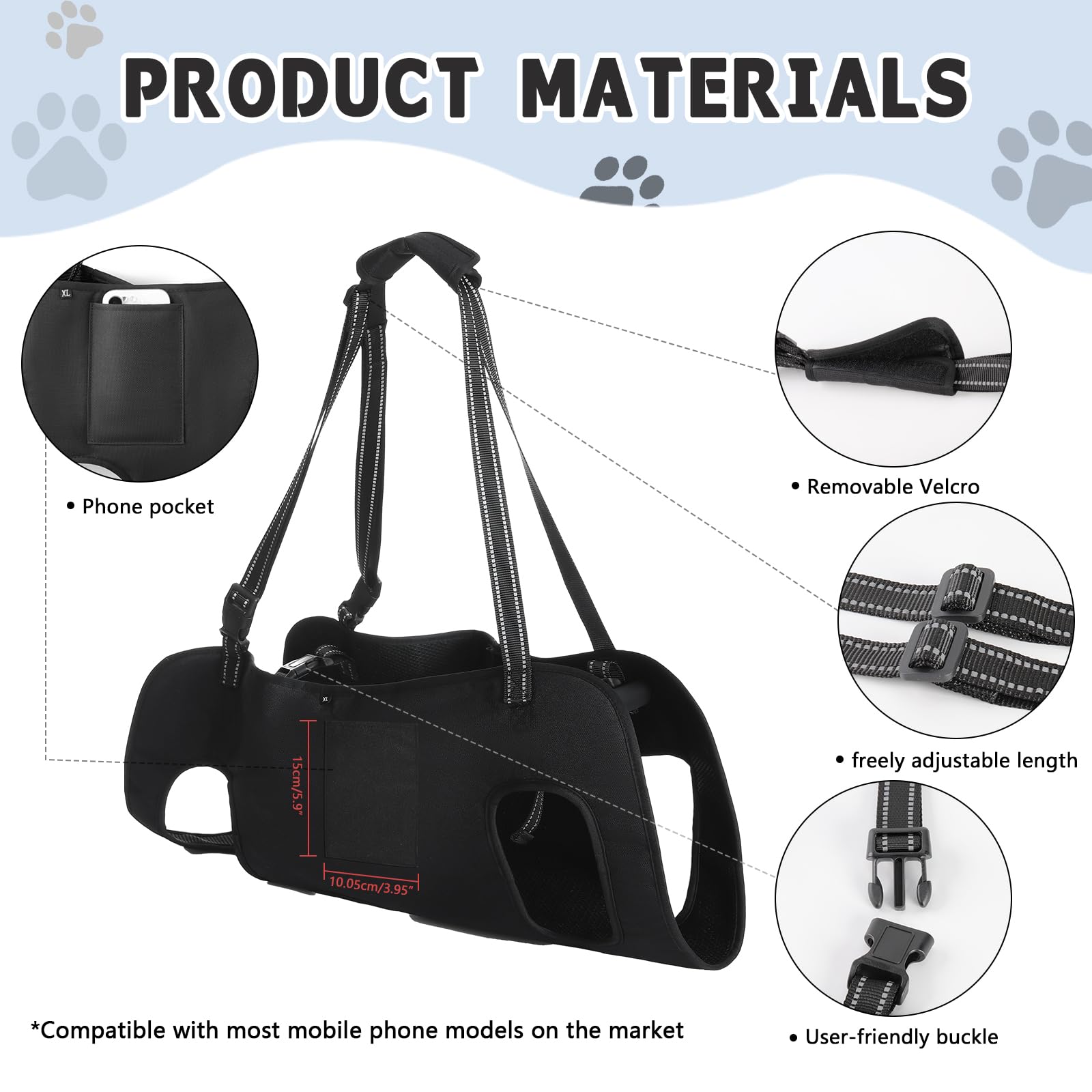 INKNOTE harnais pliable rangé dans un sac à dos pour transport facile