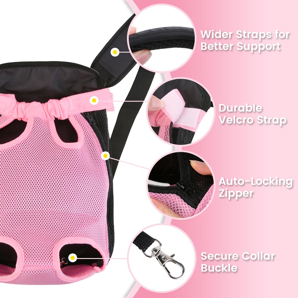 Inspack sac à côté d’un petit chien pour référence de taille