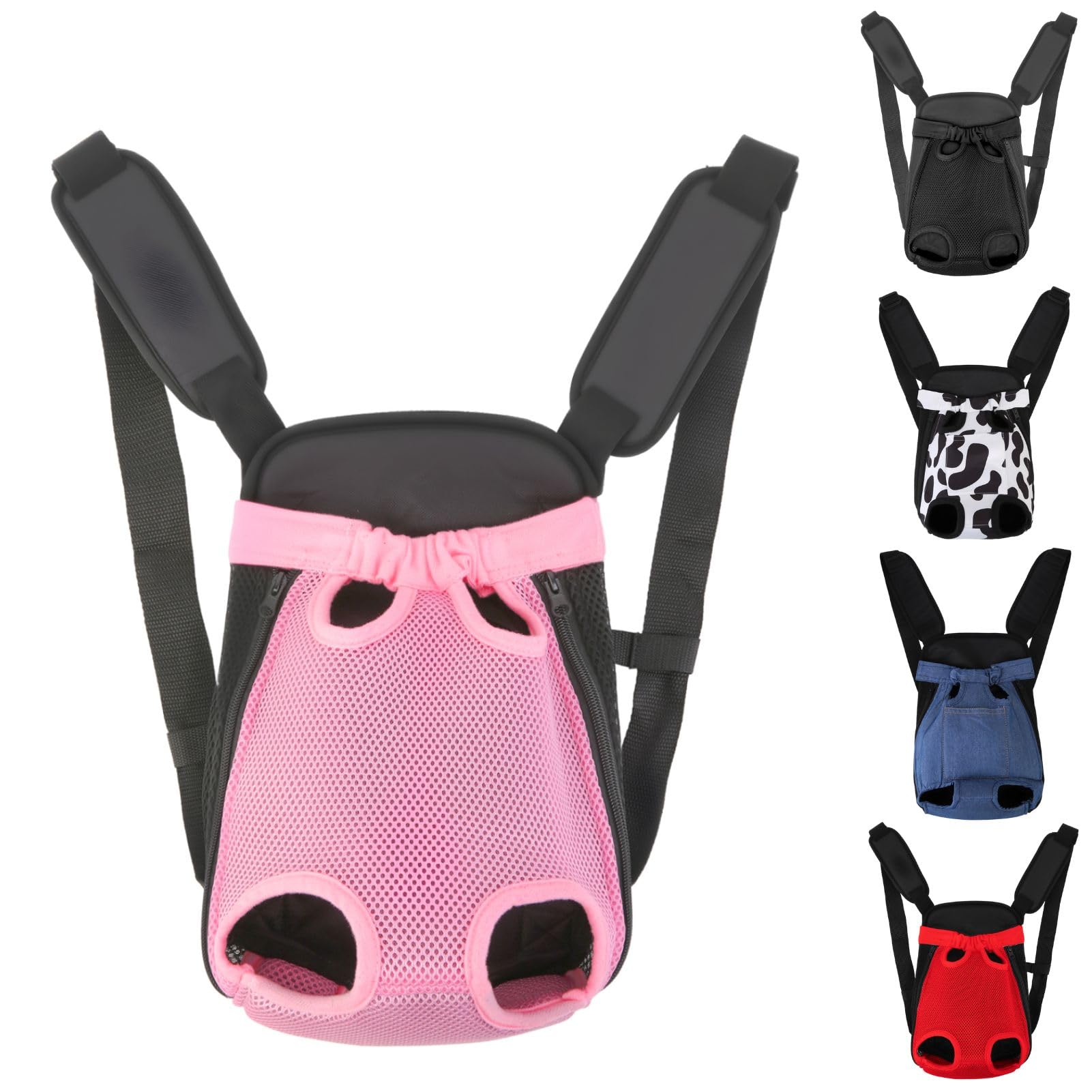 Inspack vue avant du sac rose montrant position sécurisée et confort