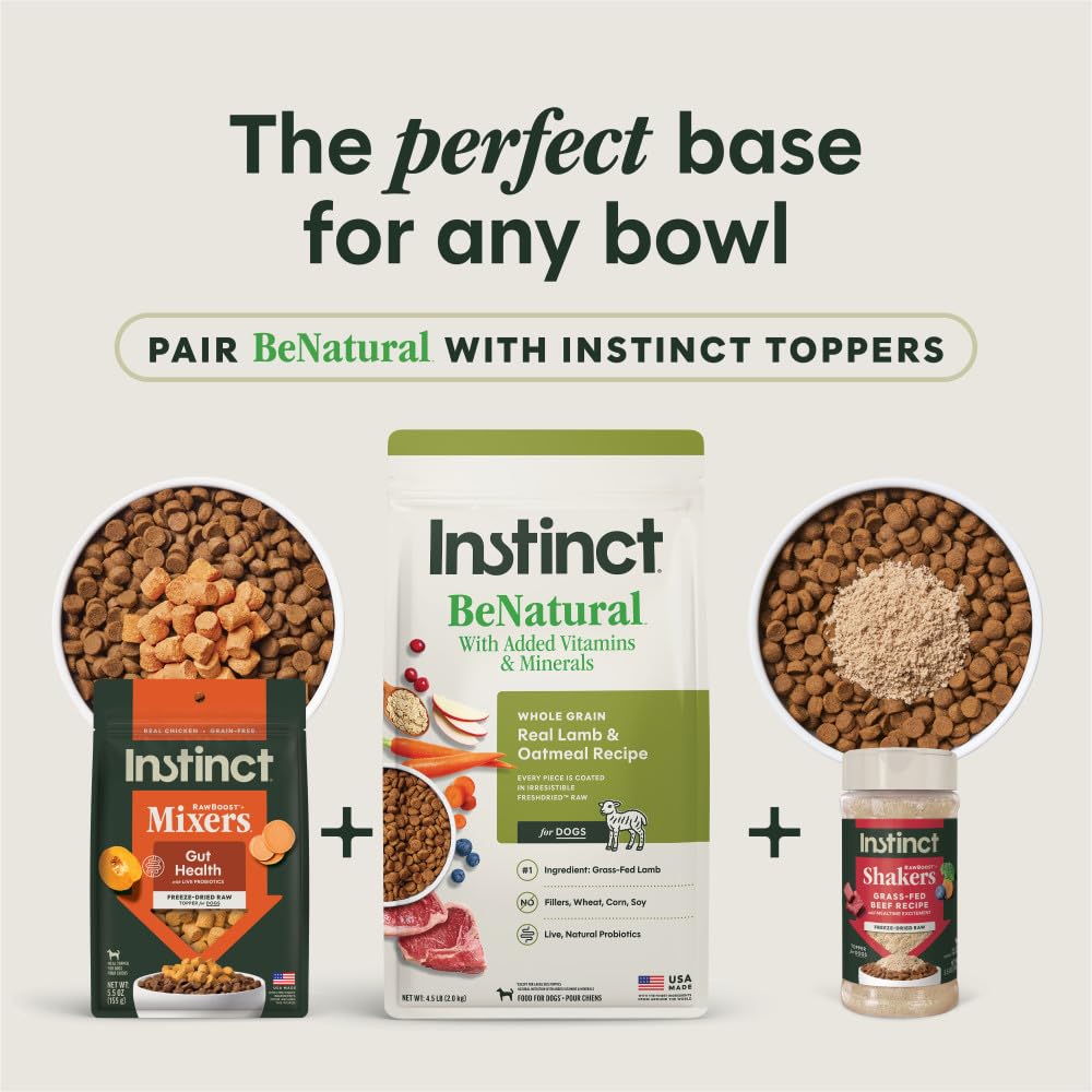 Instinct comparaison taille croquette à la main pour évaluer portion