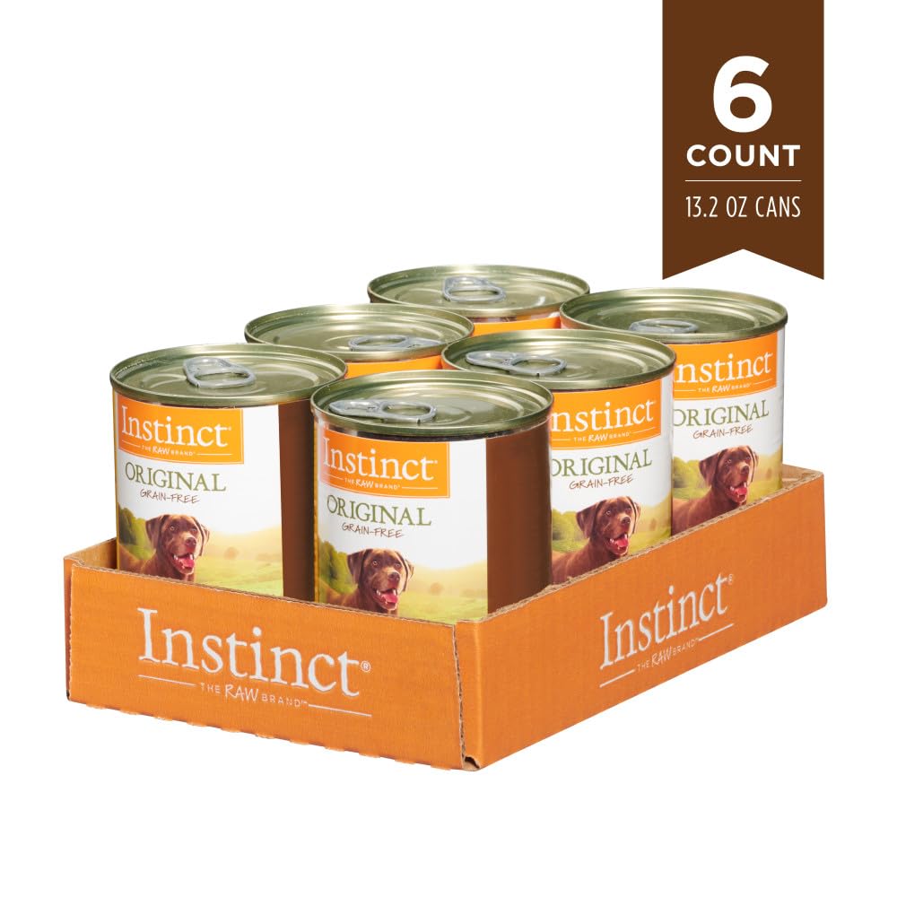 Instinct : étiquette nutritionnelle indiquant ingrédients simples et transparents