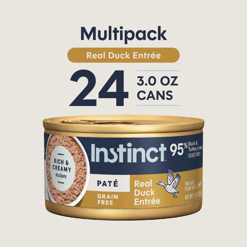 Instinct boîte 85 g à côté d'un objet, échelle claire pour visualiser la portion
