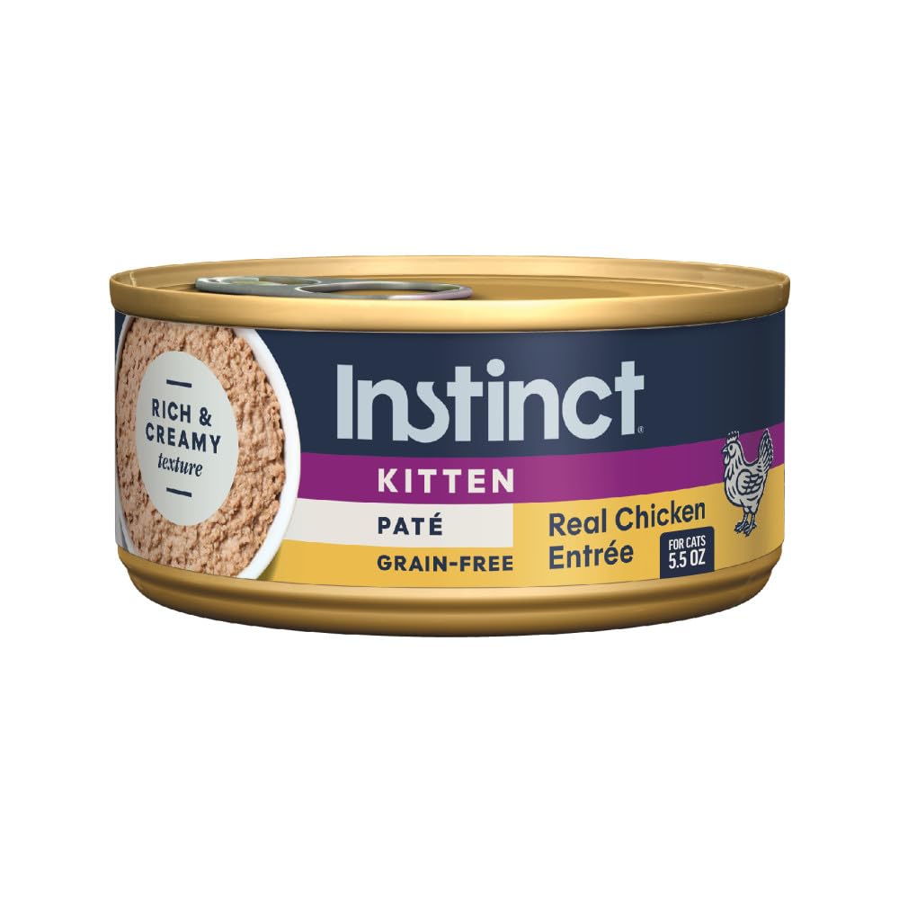 Instinct visage de la boîte montrant l'étiquette claire et bénéfice nutritionnel