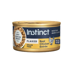 Instinct boîtier avant montrant l'étiquette poulet et bénéfice qualité