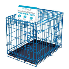 Internet's Best vue avant de la cage bleue offrant sécurité et confort