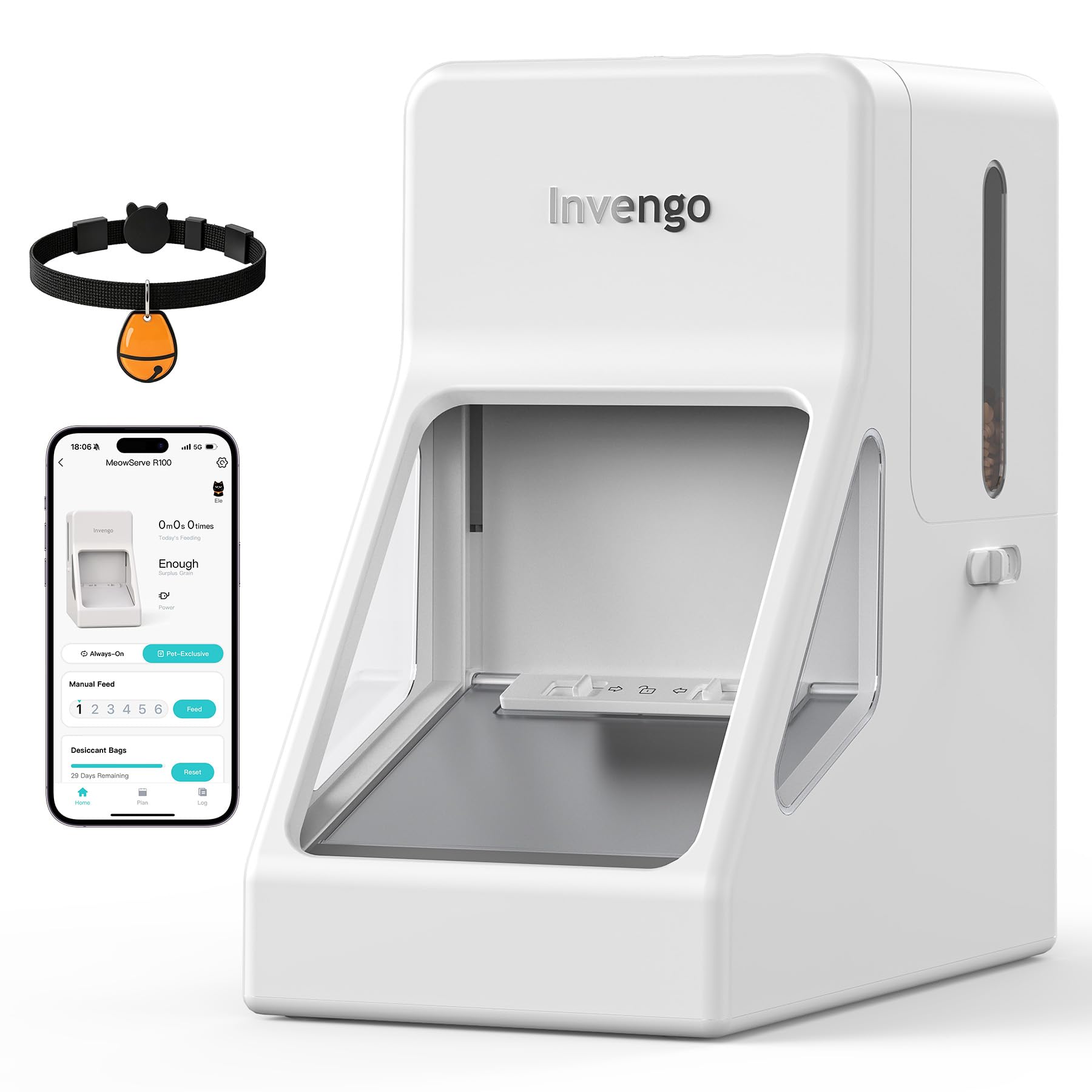 Invengo vue avant du distributeur montrant design et ouverture sécurisée