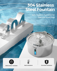 Invengo gros plan sur le dispositif de sortie d'eau montrant flux attractif pour animaux