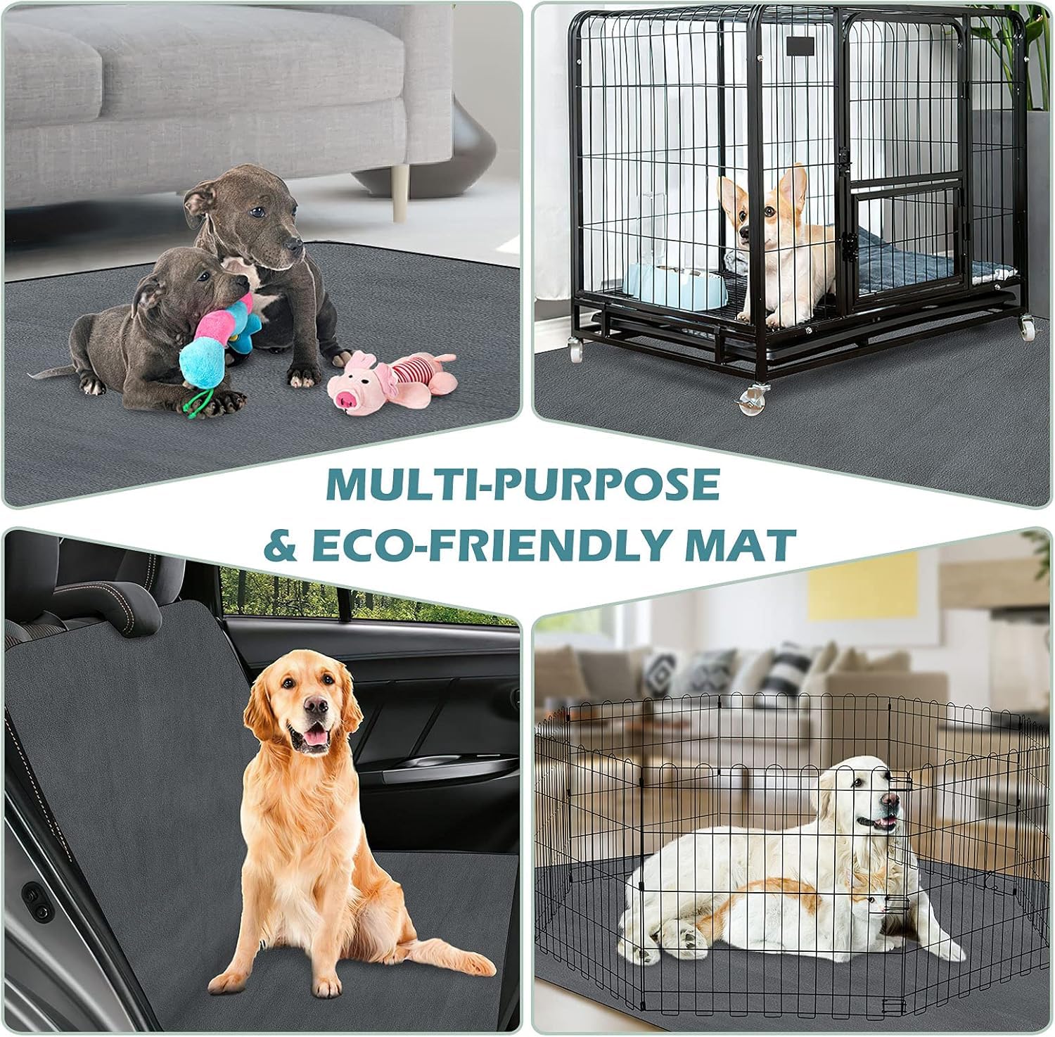 INVENHO tapis plié prêt pour voyage, rangement pratique et hygiénique