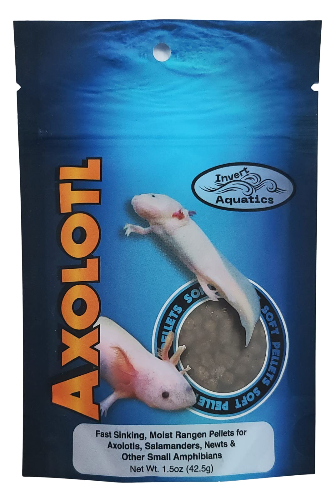 Invert Aquatics emballage 85g montrant produit pratique pour alimentation quotidienne