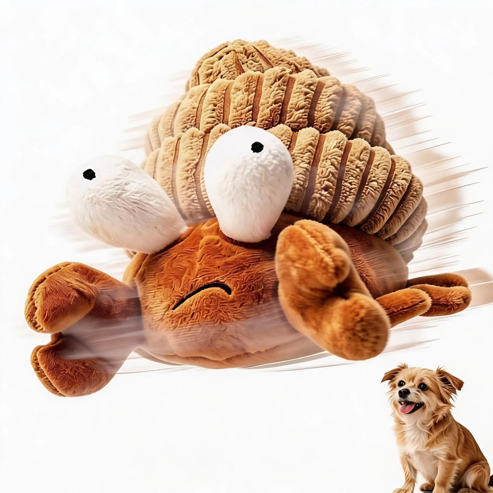 ipawspace Hermit Crab face avant montrant la peluche attrayante et durable