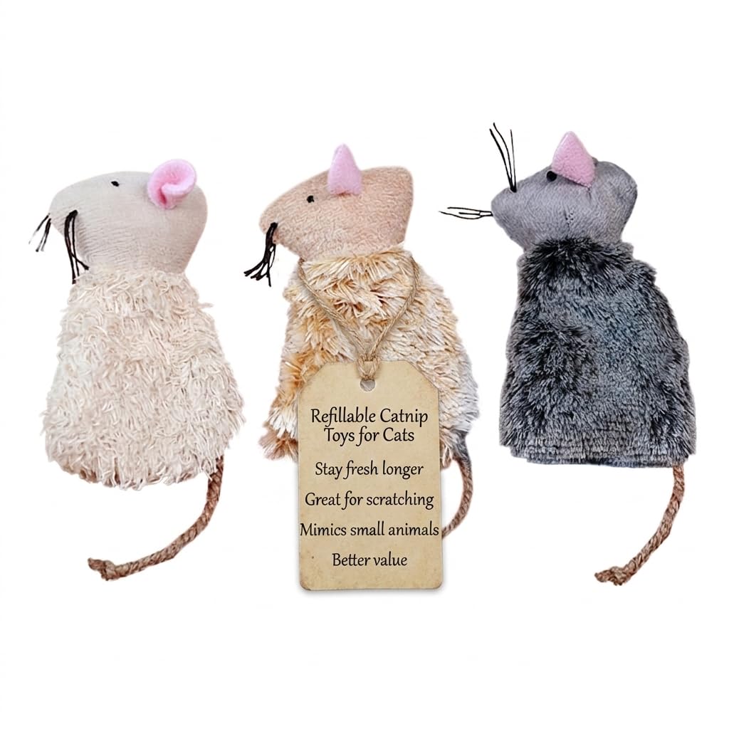 Ipetboom packaging du lot de trois souris, attire et informe sur le produit