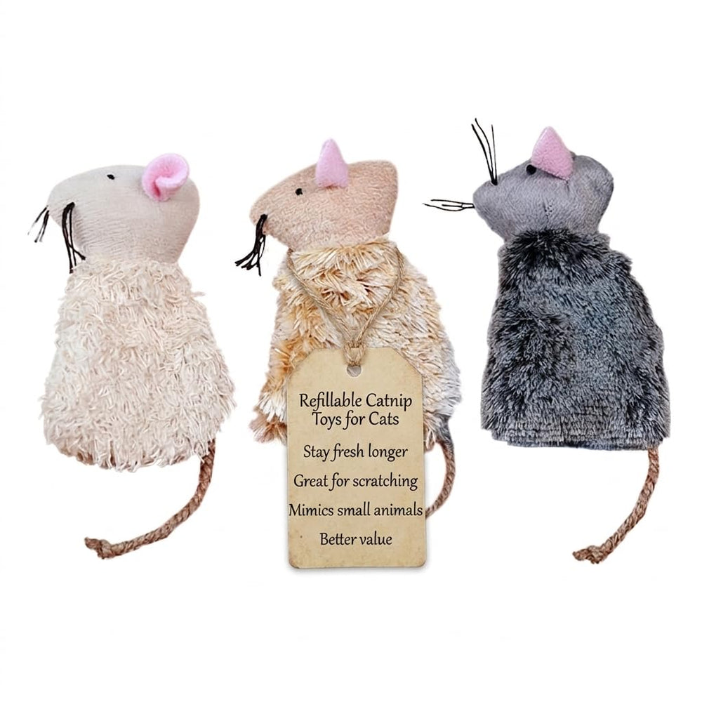 Ipetboom packaging du lot de trois souris, attire et informe sur le produit
