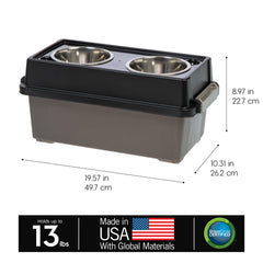 IRIS USA gros plan bol inox détachable pour nettoyage facile
