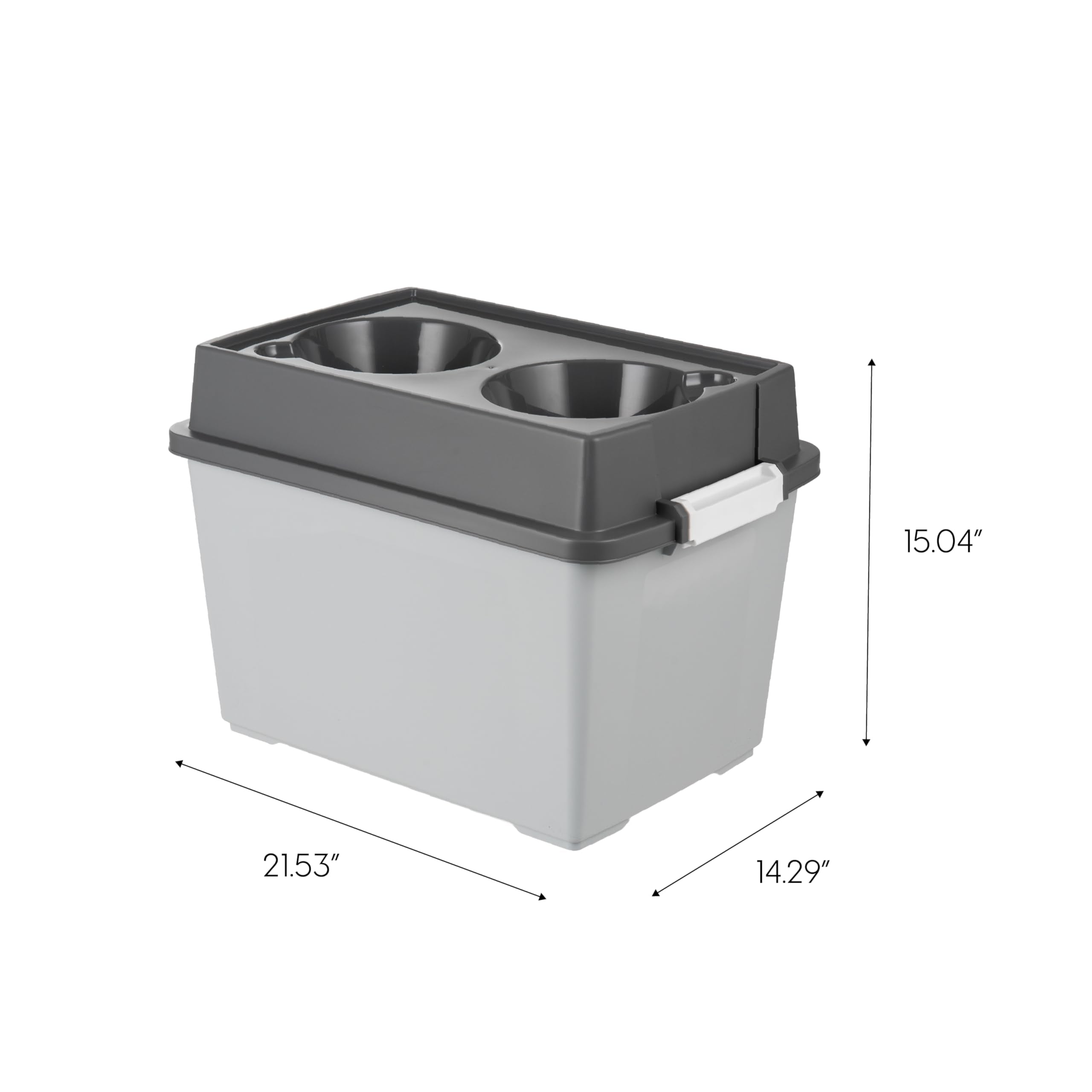 IRIS USA bol inox amovible montrant facilité de nettoyage