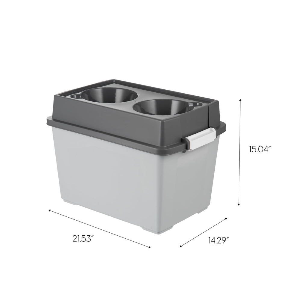 IRIS USA bol inox amovible montrant facilité de nettoyage
