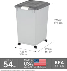IRIS USA détail des roulettes attachables pour déplacement sans effort