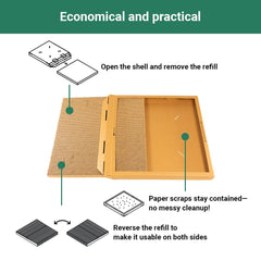 IRRESTRICO comparaison taille avec une main, format pratique et portable