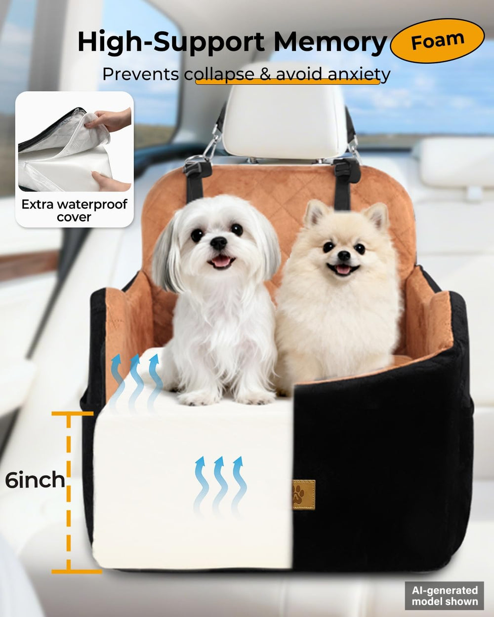 Ishineon coupe mousse à mémoire 30D soutient sans se tasser