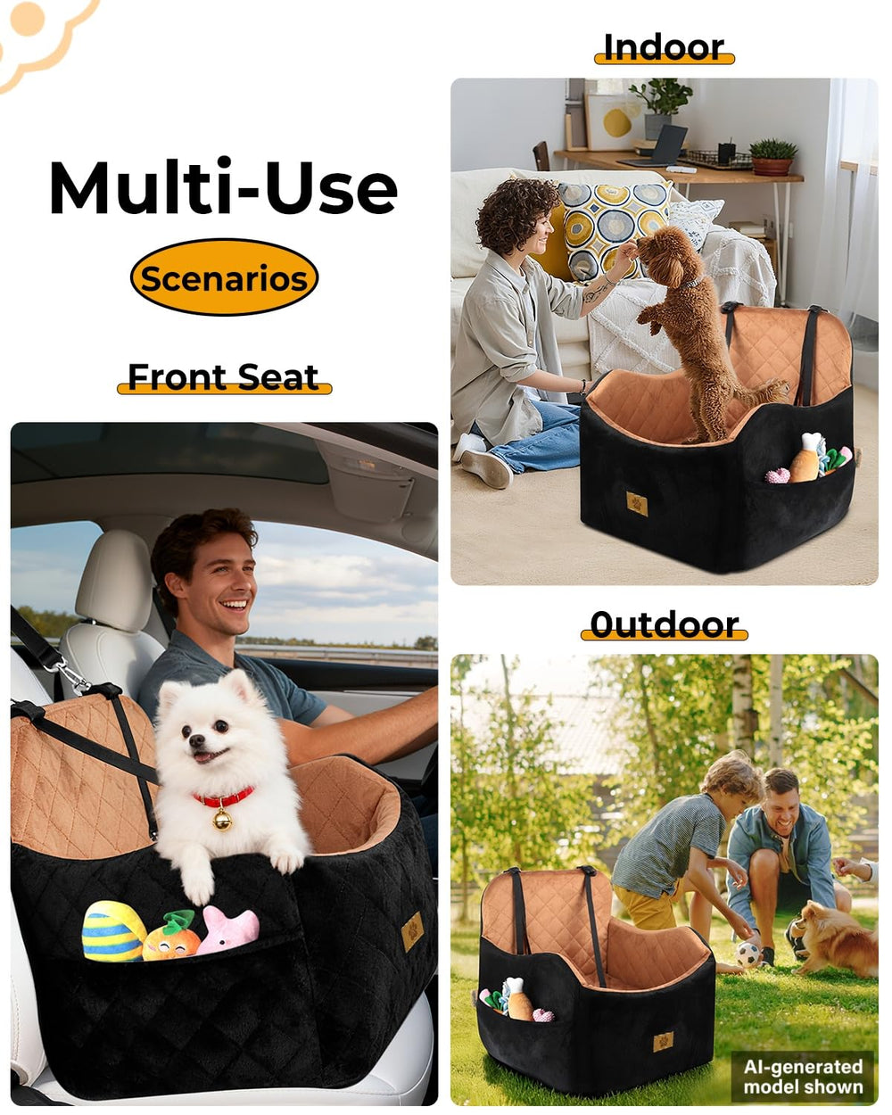 Ishineon sangles et attaches renforcées stabilisent le rehausseur