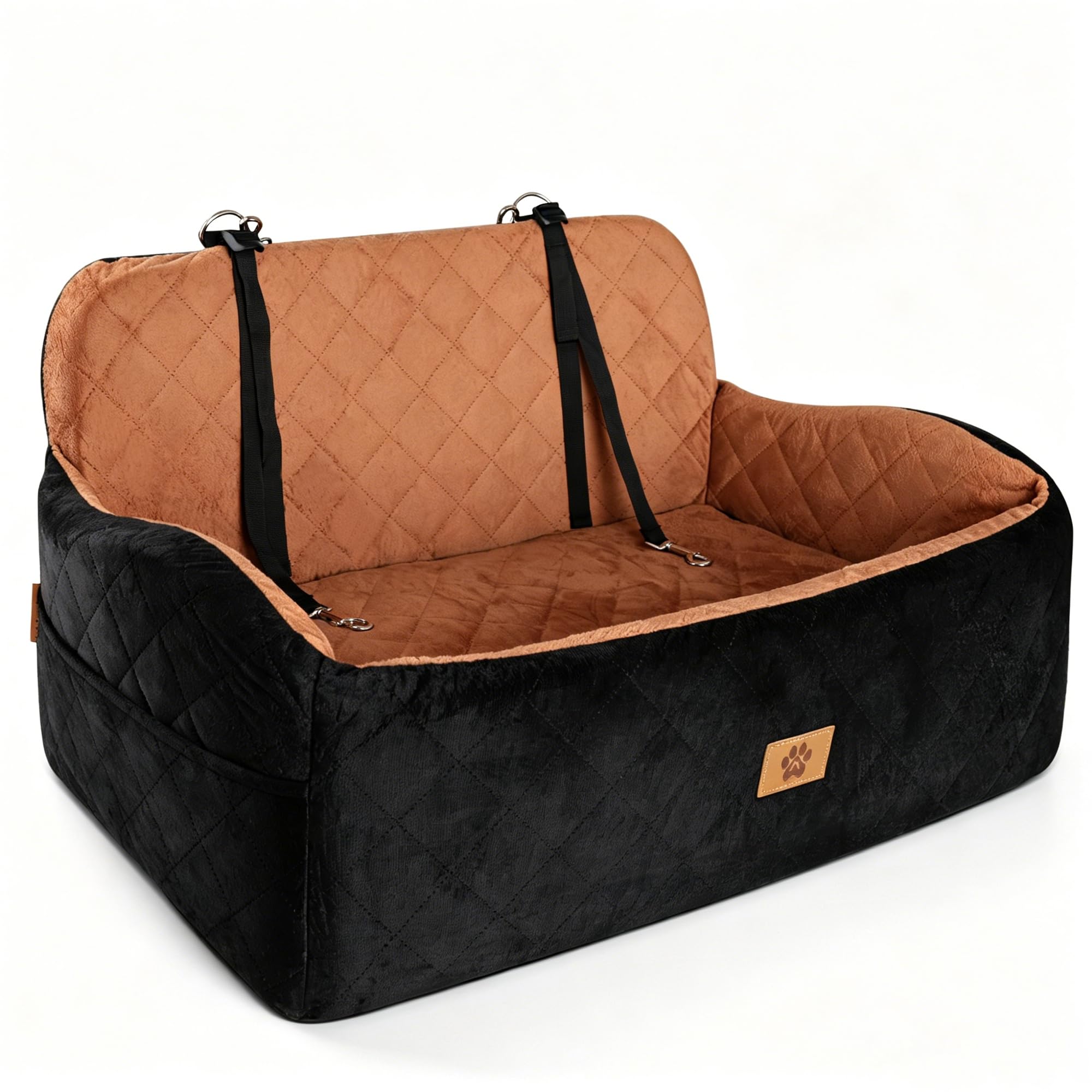 Ishineon siège auto chien face avant montrant maintien et design confortable