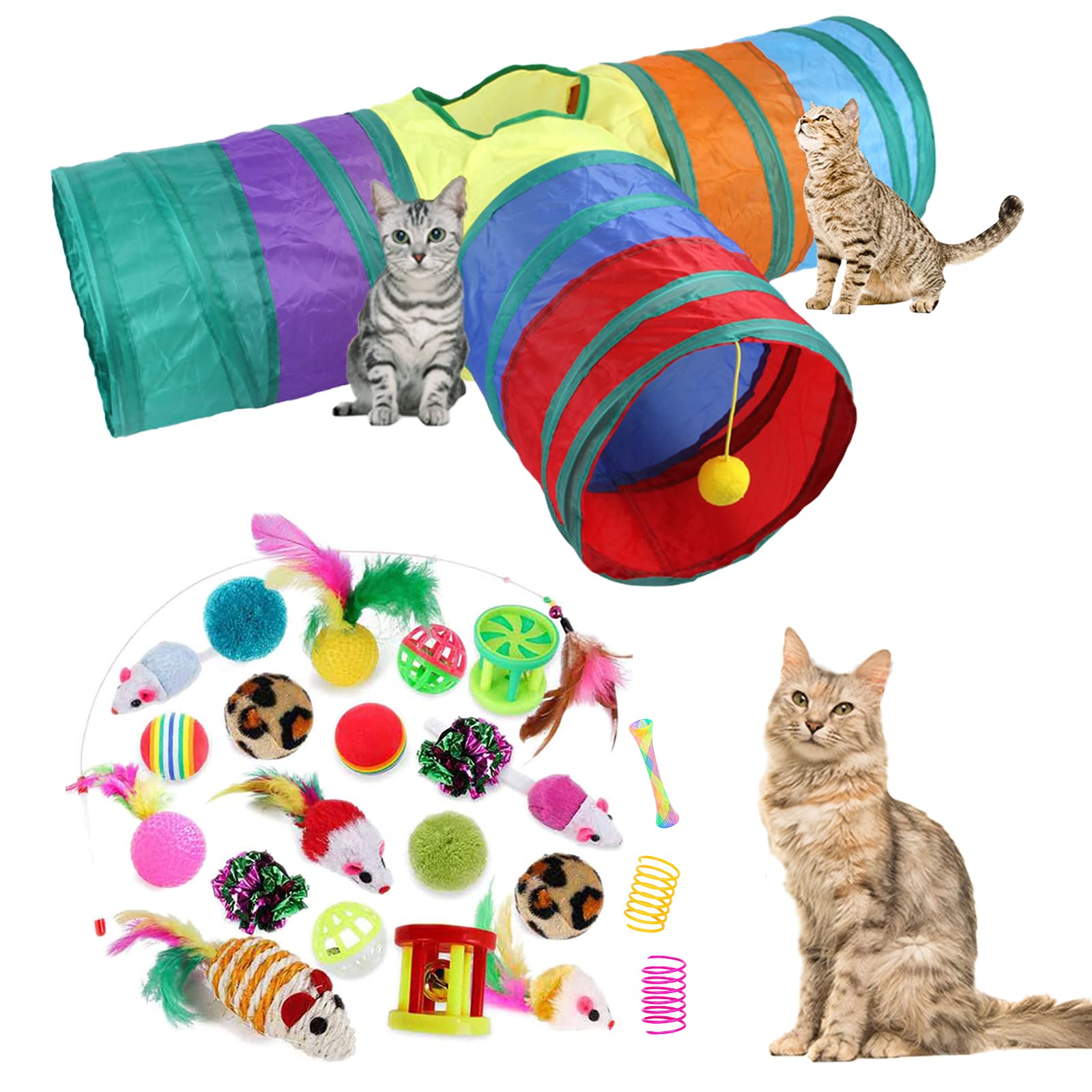 ISMARTEN coffret 32 jouets complet pour stimuler le chat