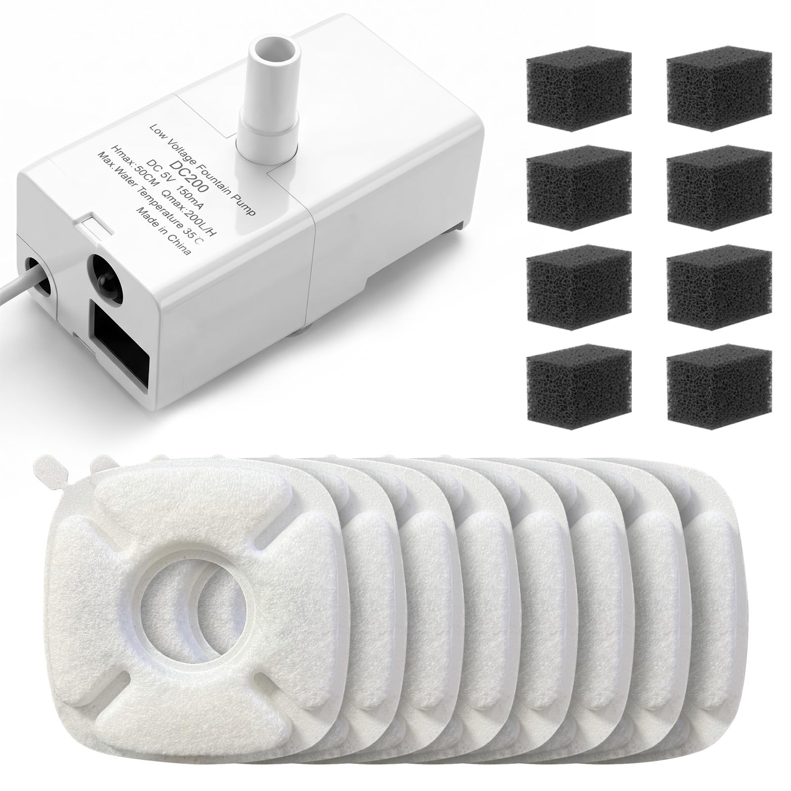 ITSCUTE pompe D443 face avant montrant un débit stable et silencieux