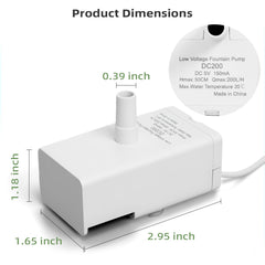 ITSCUTE pompe D443 gros plan de l'impeller pour un nettoyage facile