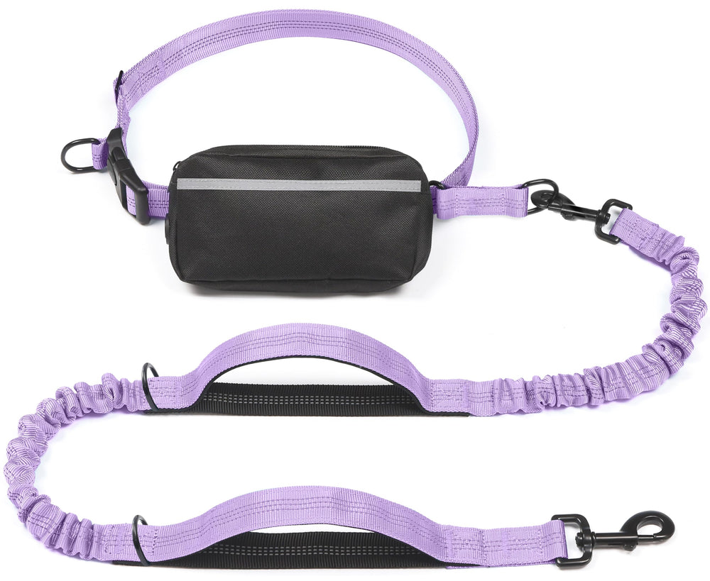 iYoShop laisse lavande vue avant montrant poche zippée pratique