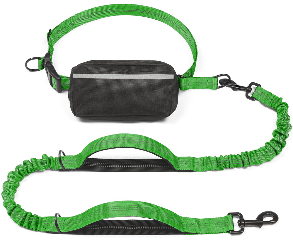 iYoShop laisse émeraude face avant montrant poche zippée, rangement sûr