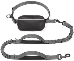 iYoShop laisse mains libres vue avant montrant pochette et ceinture, praticité sécurisée