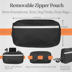 iYoShop pochette zippée amovible ouverte avec téléphone et clés, rangement pratique