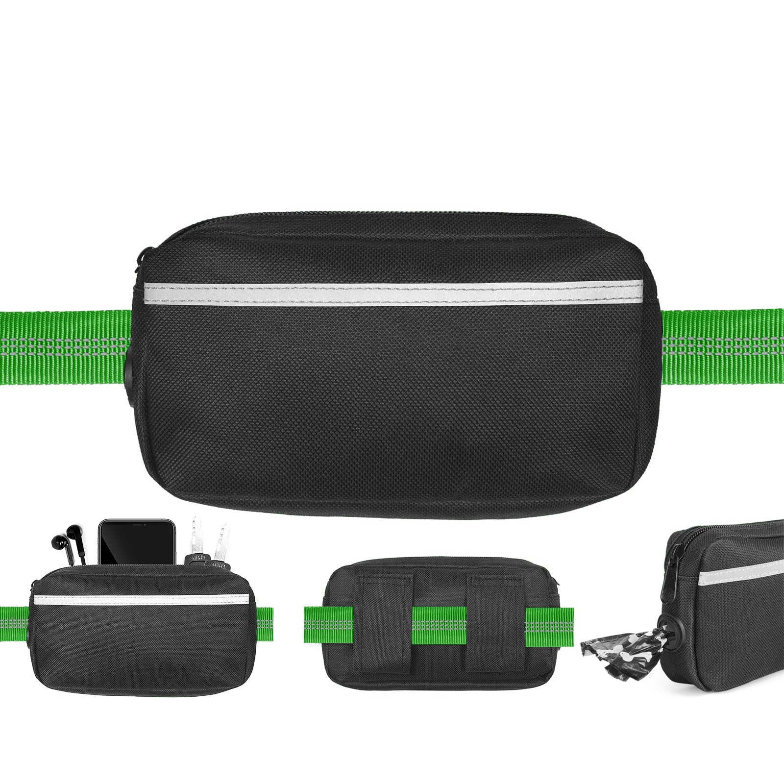 iYoShop pochette zippée en gros plan, accès rapide au smartphone