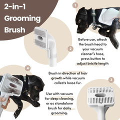IZSOHHOME adaptation à embout d'aspirateur pour aspirer poils immédiatement