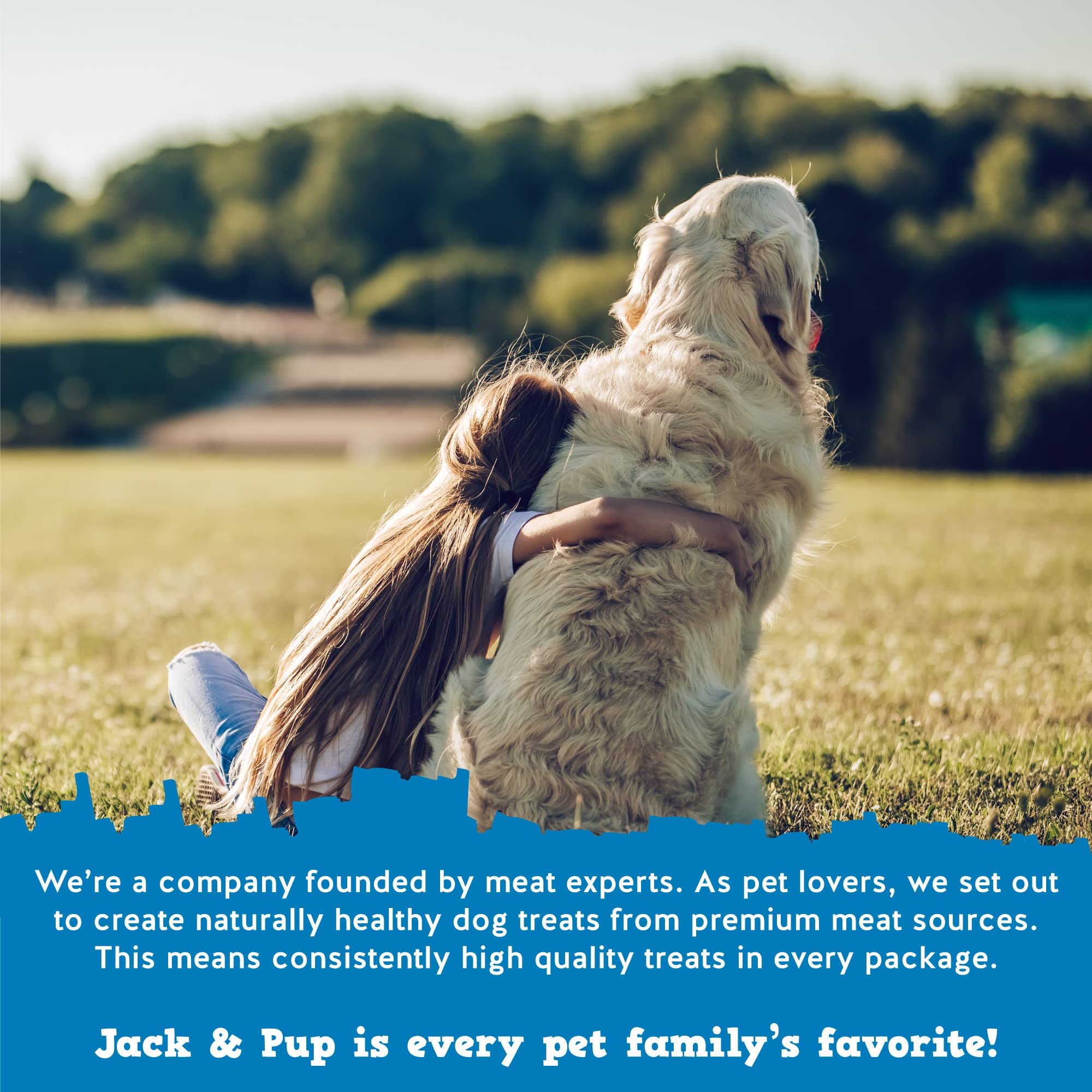 Trois os Jack&Pup alignés sur une table pour montrer le lot complet