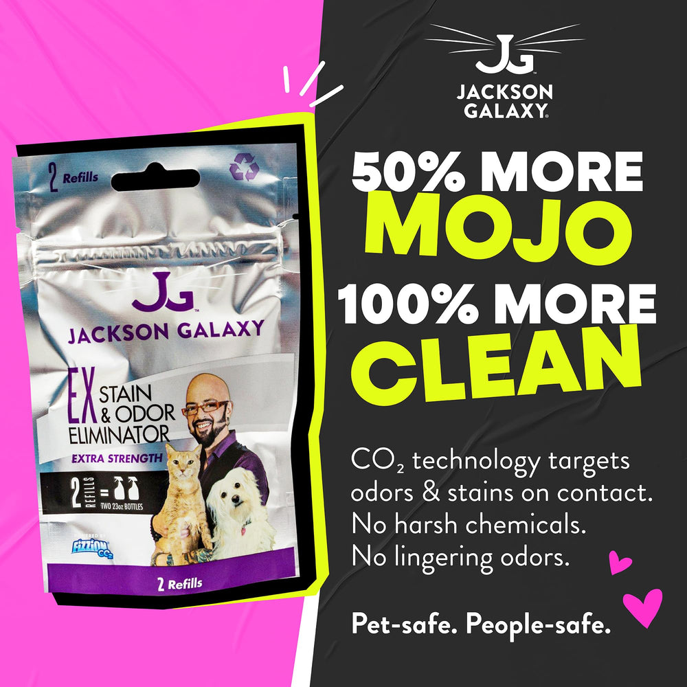 Jackson Galaxy pastille en gros plan montrant texture et facilité de dissolution