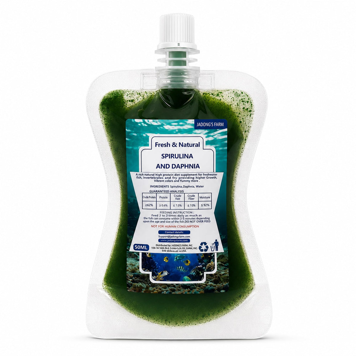JADINGSFARM flacon avant montrant l'emballage pratique et l'avantage de la distribution facile