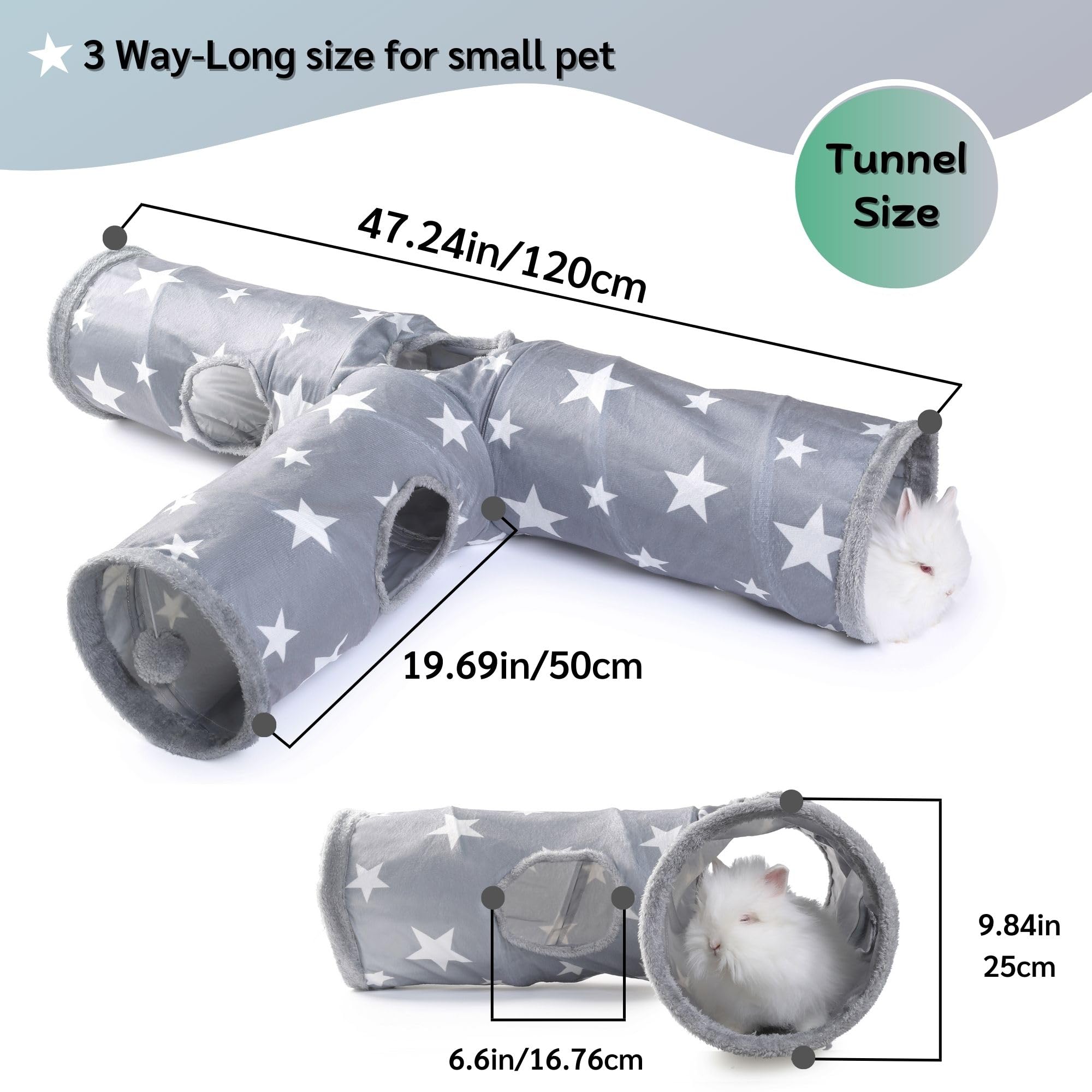 JanYoo tunnel posé à côté d’un objet pour comparaison de taille pratique