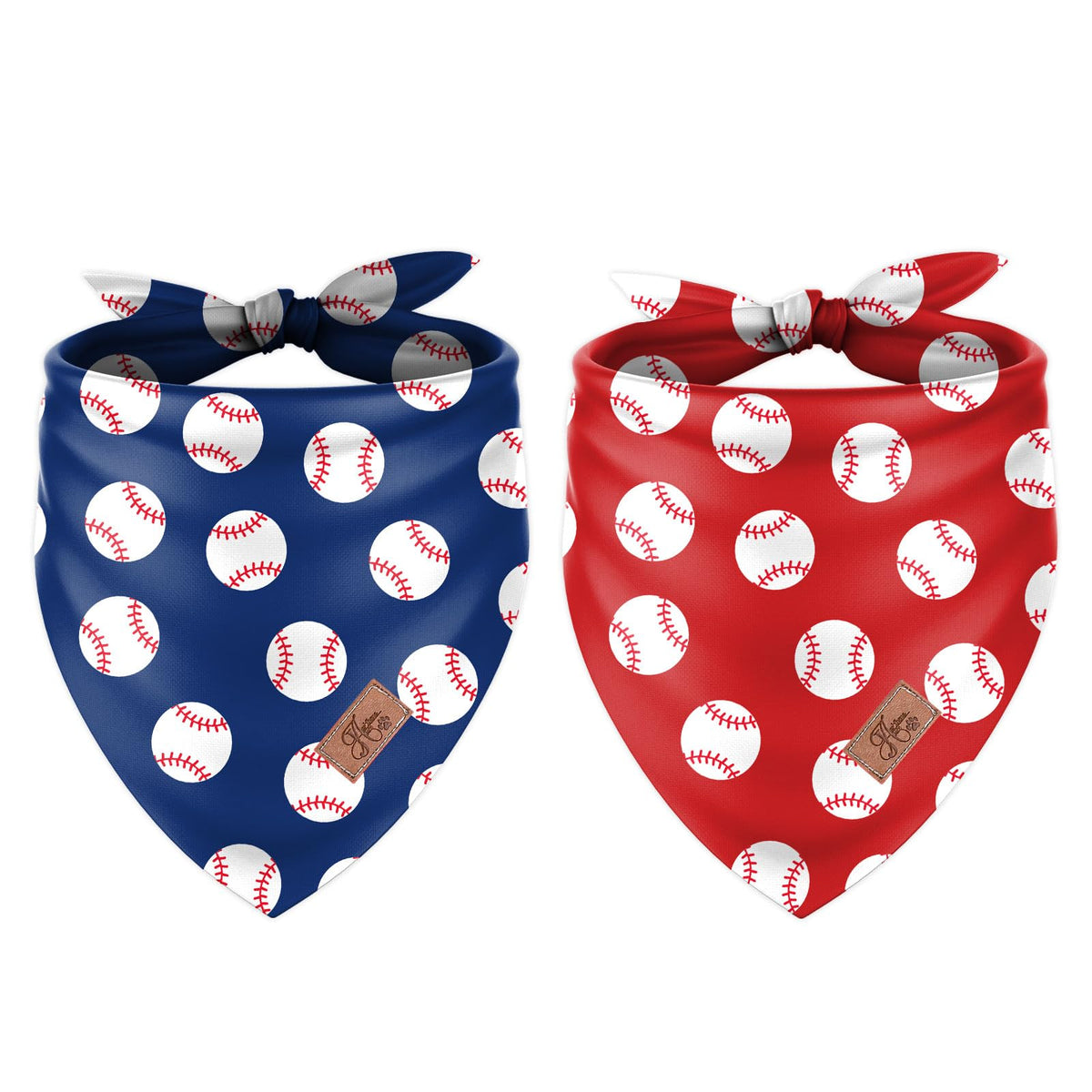 JarThenaAMCS bandana devant montrant motif baseball et style vibrant