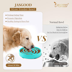 JASGOOD gros plan du labyrinthe spiralé stimulant et ralentissant l'alimentation