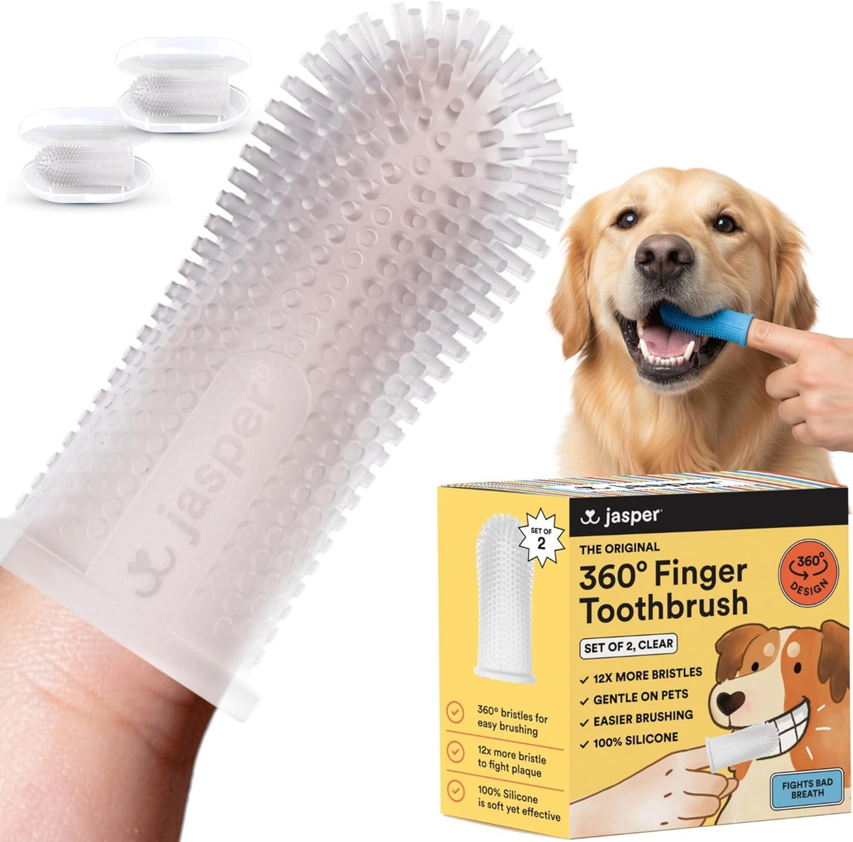 Jasper face avant de l’emballage montrant le pack transparent et ses avantages