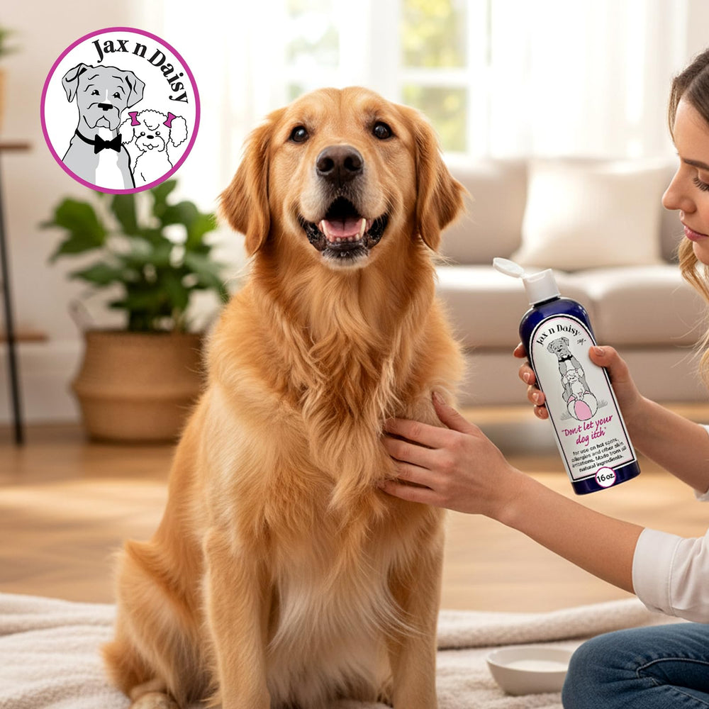 Jax N Daisy lotion moment détente propriétaire et chien réduit stress