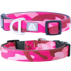 JC HOUSE collier camo rose face avant, confort quotidien visible