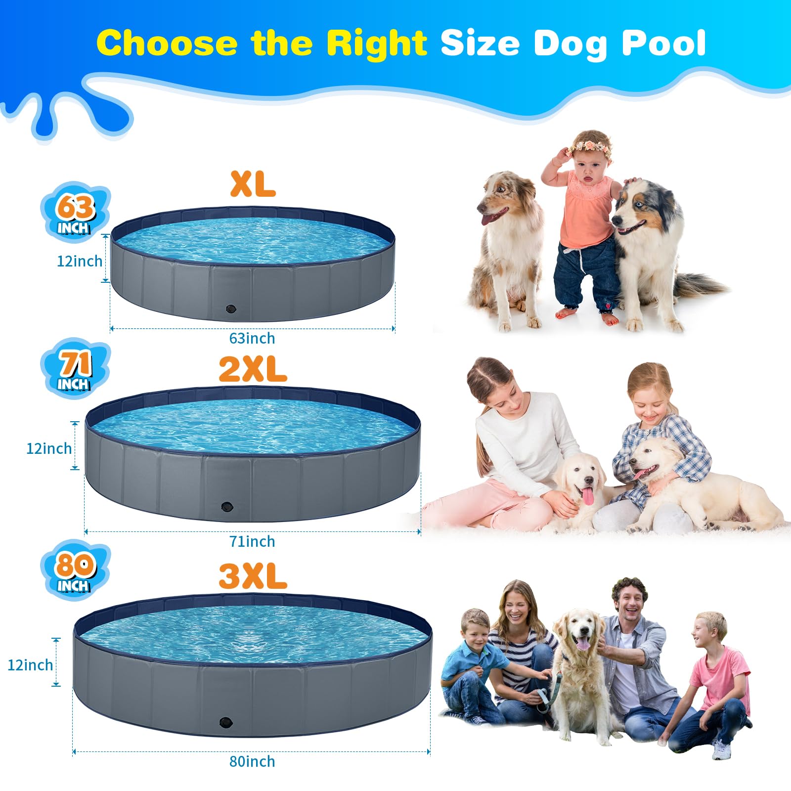 Jecoo piscine en usage avec chien profitant de la fraîcheur sécurisée
