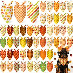 Jeere bandana face avant montrant motifs automnaux et aspect festif
