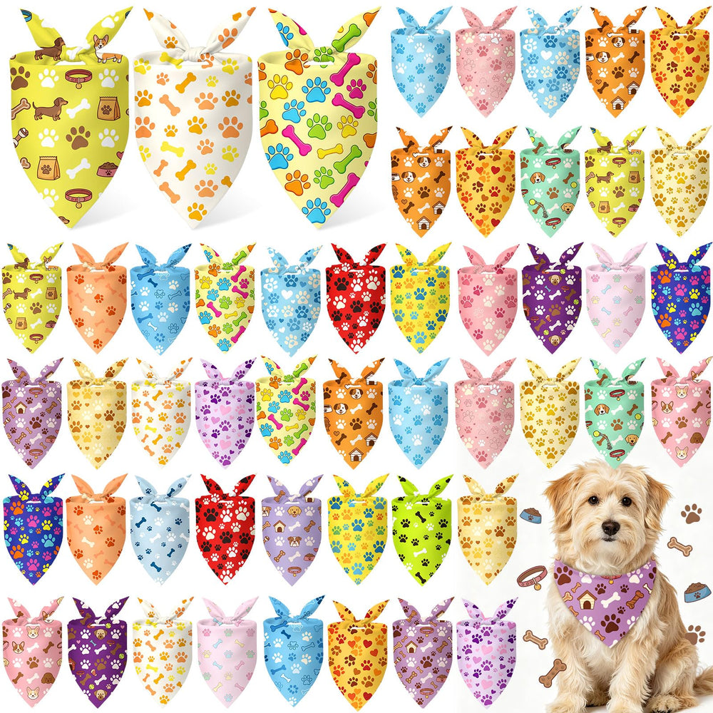 Jeere lot 100 bandanas ensemble coloré pratique pour événements
