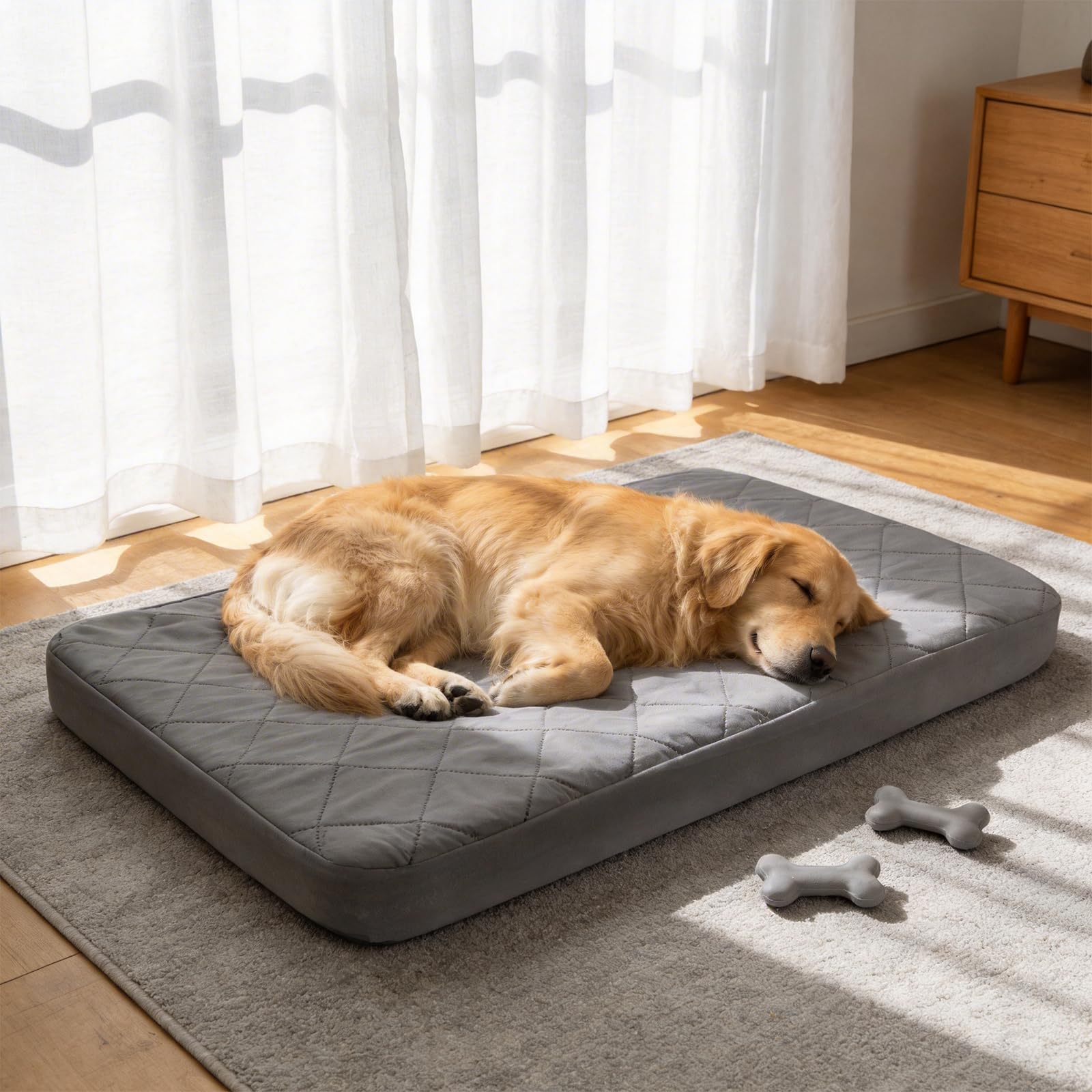 Jehdhe zoom sur jupe élastique montrant maintien sécurisé autour du matelas