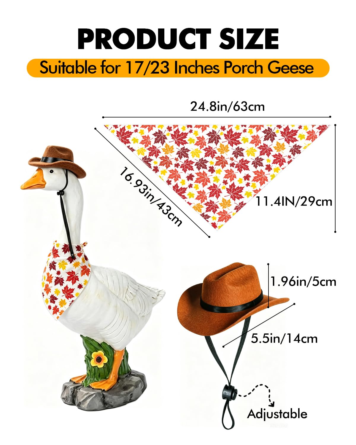 JellyPanda bandana feuilles d'érable gros plan, motif chaleureux visible