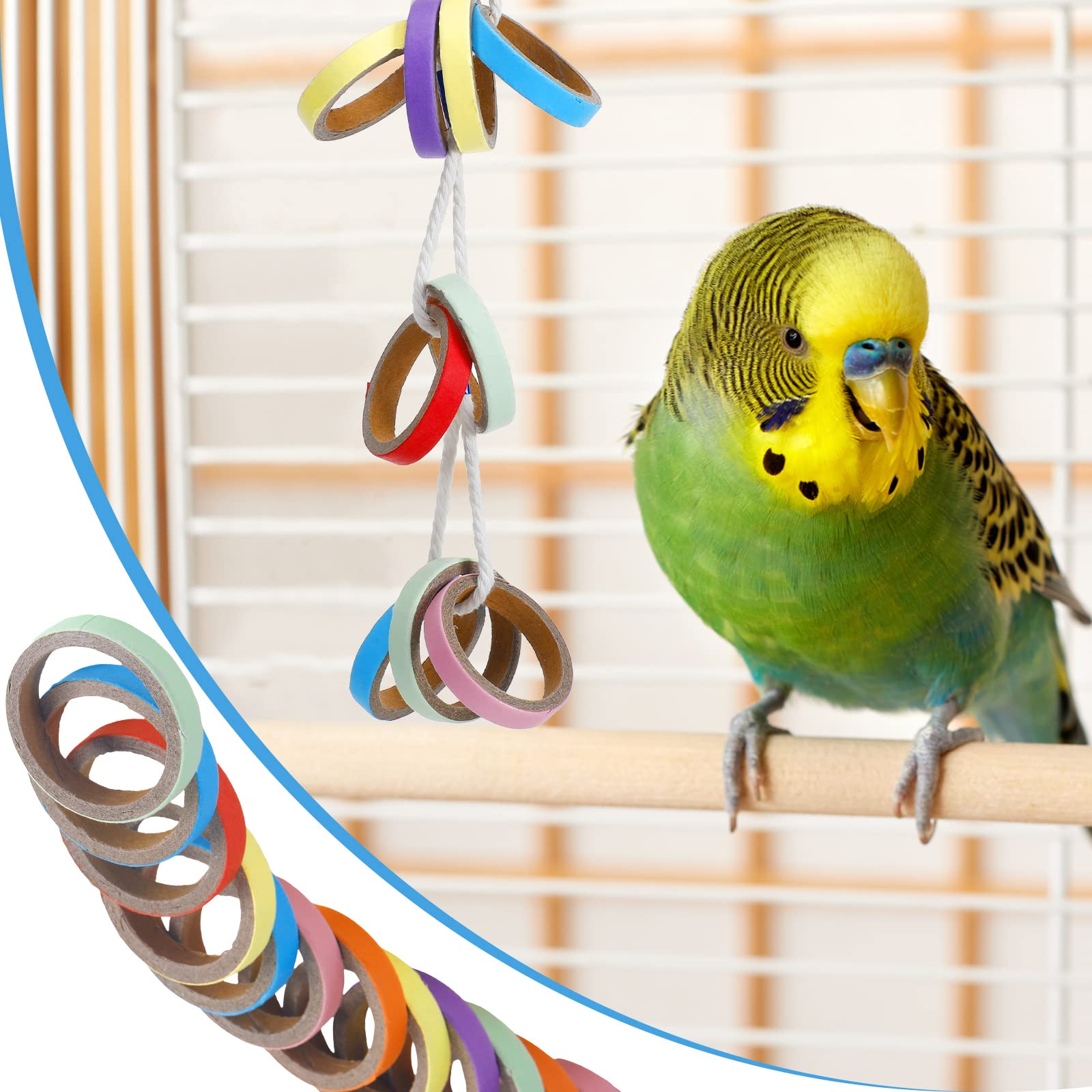 Jenaai anneaux dans une cage en situation réelle favorisant exercice