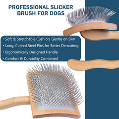 JENFOSLAN gros plan broches inclinées montrant efficacité pour poils sous-couche