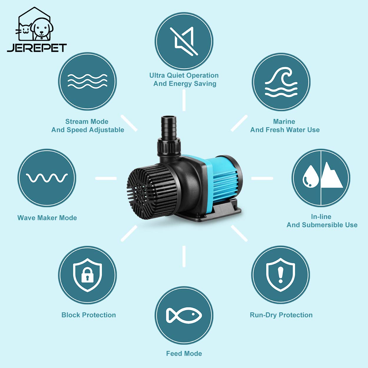 JEREPET pompe installée submersible dans un sump offrant circulation fiable de l'eau